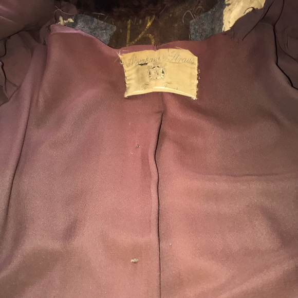Women’s VINTAGE 1940S BEAVER FINE FURS COAT ABRAHAM & STRAUS Measurements in pic - Picture 11 of 16